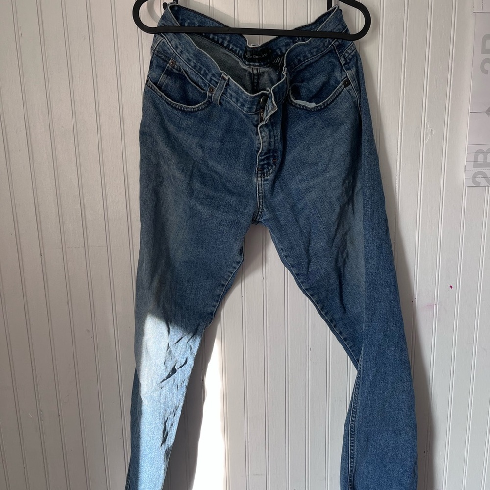 Calvin Klein Jeans Women's Blue Boyfriend Jeans